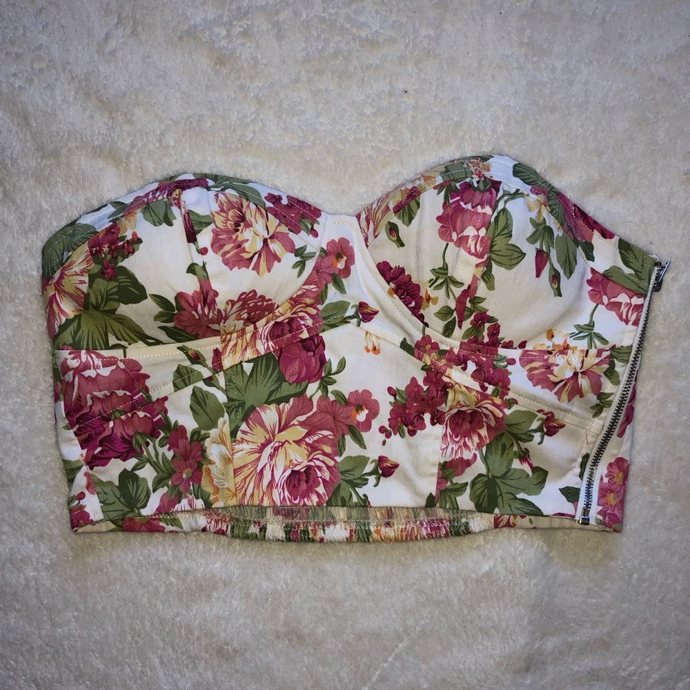 Floral crop top